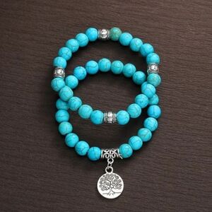Natural Stone Tree Of Life Bracelet